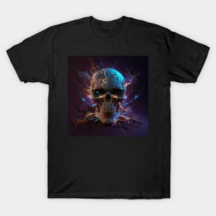 Shattered Reality Light Fire Skull T-Shirt